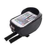 Bicycle Phone Front Frame Bag, Waterproof, Tube Bag, Cycling Pouch (19*10*9CM)