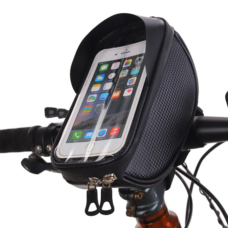 Bicycle Phone Front Frame Bag, Waterproof, Tube Bag, Cycling Pouch (19*10*9CM)