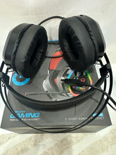 Load image into Gallery viewer, USB 7.1 Channel Gaming Headset with Microphone Big Earmuffs RGB LED Light for Desktop/Laptop
