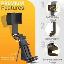 Load image into Gallery viewer, Universal Multipurpose Travel Desktop Kitchen Cabinet Foldable Phone Holder 360° Rotataion
