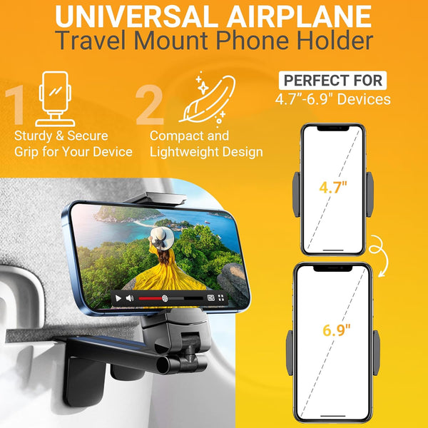 Universal Multipurpose Travel Desktop Kitchen Cabinet Foldable Phone Holder 360° Rotataion