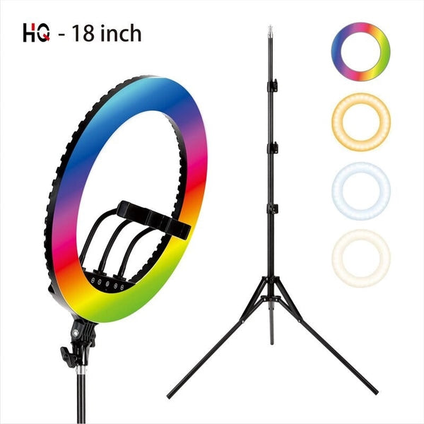 HQ 18 Inch RGB Ring Light tripod LED RingLight Selfie Ring Light Premium Quality