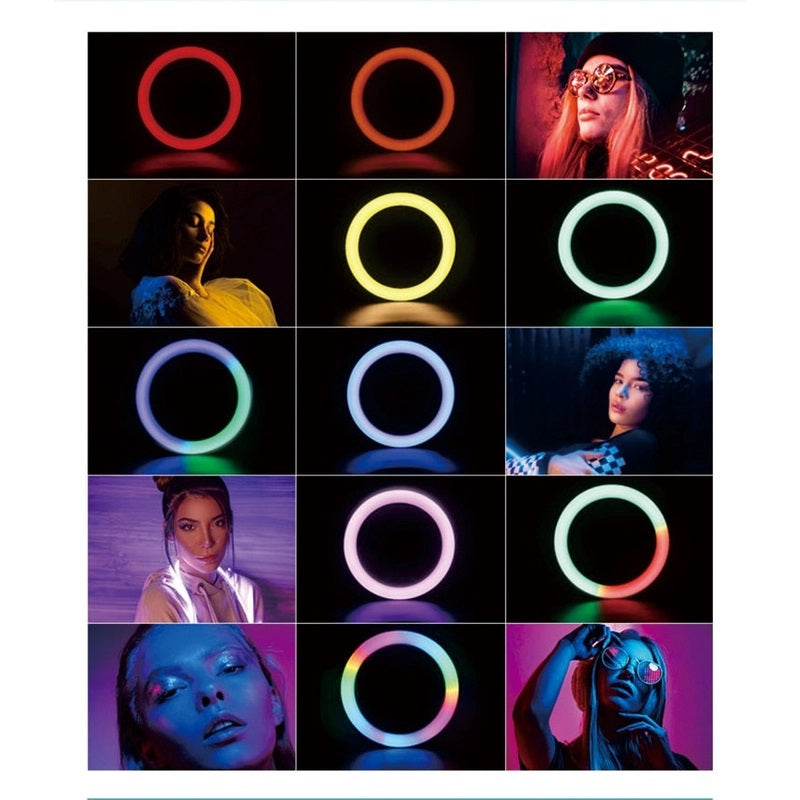 HQ 18 Inch RGB Ring Light tripod LED RingLight Selfie Ring Light Premium Quality