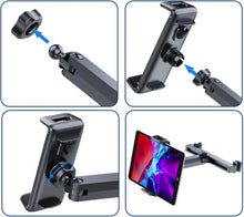 Load image into Gallery viewer, Headrest Tablet Holder | Rear Seat Stretchable Tablet Bracket Mount For Car,Car Road Trip Headrest Phone Holder With 360 Degree Swivel, Cell Phone Cradle For Sedan, SUV
