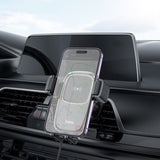 HOCO 15W QI Fast Wireless Charger Car Air Vent Gook Design Mount Clip Holder