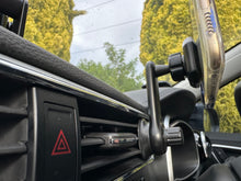 Load image into Gallery viewer, 360° Rotatable Car Air Ventilitaion Grid Magnetic Phone Holder with Long Hook Clamp Anti Fall
