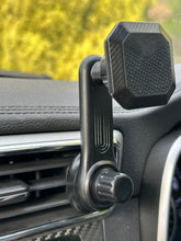 Load image into Gallery viewer, 360° Rotatable Car Air Ventilitaion Grid Magnetic Phone Holder with Long Hook Clamp Anti Fall
