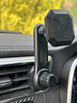 360° Rotatable Car Air Ventilitaion Grid Magnetic Phone Holder with Long Hook Clamp Anti Fall