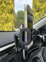 360° Rotatable Car Air Ventilitaion Grid Phone Holder (Width: 90cm) with Long Hook Clamp Anti Fall