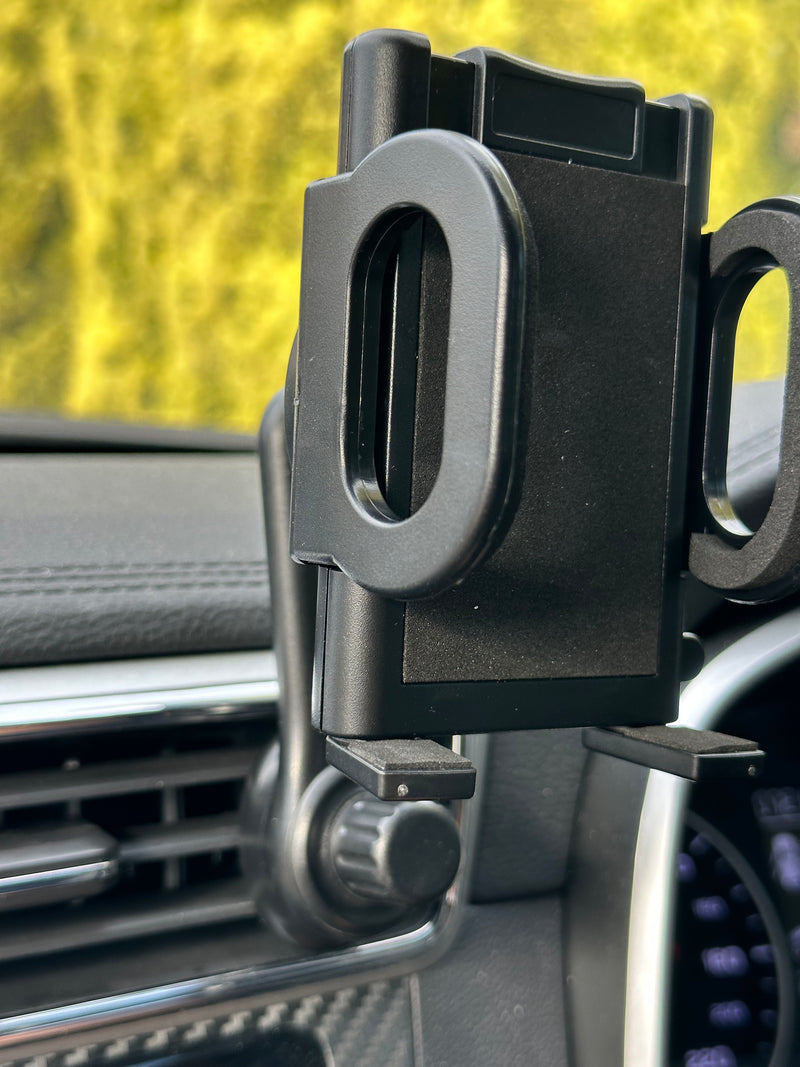 360° Rotatable Car Air Ventilitaion Grid Phone Holder (Width: 90cm) with Long Hook Clamp Anti Fall