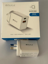 Load image into Gallery viewer, iQuick 30W PD3.0 QC3.0 USB Fast Charging Adapter wall charger for iPhone Andorid
