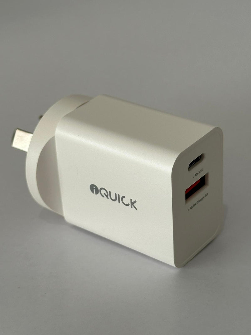 iQuick 30W PD3.0 QC3.0 USB Fast Charging Adapter wall charger for iPhone Andorid