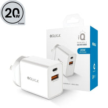 Load image into Gallery viewer, iQuick 20W PD3.0 QC3.0 USB Fast Charging Adapter wall charger for iPhone Andorid
