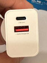 Load image into Gallery viewer, iQuick 20W PD3.0 QC3.0 USB Fast Charging Adapter wall charger for iPhone Andorid
