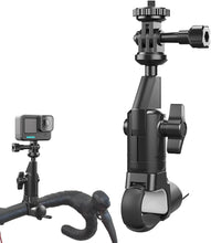Load image into Gallery viewer, Camera Monopod Mount 360 Rotating Motorcycle Bike Camera Holder for Insta 360 X2 X3 X4 Go Pro 12 11 10 DJI
