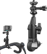 Camera Monopod Mount 360 Rotating Motorcycle Bike Camera Holder for Insta 360 X2 X3 X4 Go Pro 12 11 10 DJI