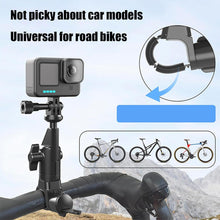 Load image into Gallery viewer, Camera Monopod Mount 360 Rotating Motorcycle Bike Camera Holder for Insta 360 X2 X3 X4 Go Pro 12 11 10 DJI
