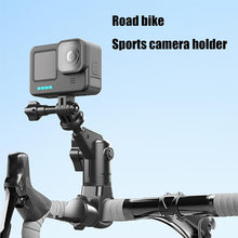 Load image into Gallery viewer, Camera Monopod Mount 360 Rotating Motorcycle Bike Camera Holder for Insta 360 X2 X3 X4 Go Pro 12 11 10 DJI
