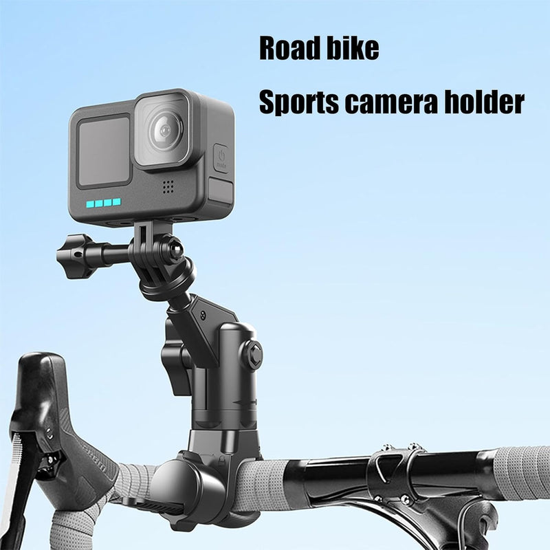 Camera Monopod Mount 360 Rotating Motorcycle Bike Camera Holder for Insta 360 X2 X3 X4 Go Pro 12 11 10 DJI