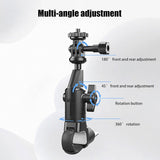 Camera Monopod Mount 360 Rotating Motorcycle Bike Camera Holder for Insta 360 X2 X3 X4 Go Pro 12 11 10 DJI