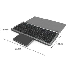 Load image into Gallery viewer, Universal 78 Keys Bluetooth Wireless Keyboard Touch Pad Detachable Magnetic Stand
