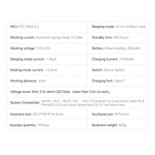 Load image into Gallery viewer, Universal 78 Keys Bluetooth Wireless Keyboard Touch Pad Detachable Magnetic Stand
