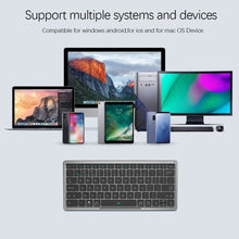 Load image into Gallery viewer, Universal 78 Keys Bluetooth Wireless Keyboard Touch Pad Detachable Magnetic Stand
