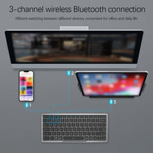 Load image into Gallery viewer, Universal 78 Keys Bluetooth Wireless Keyboard Touch Pad Detachable Magnetic Stand
