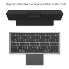 Load image into Gallery viewer, Universal 78 Keys Bluetooth Wireless Keyboard Touch Pad Detachable Magnetic Stand
