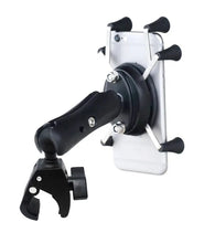 Load image into Gallery viewer, Aluminum Universal 360° Bike Bicycle Handle Bar Clamp Base W Double Socket Arm &amp; 6-Claw Phone Holder

