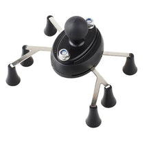 Load image into Gallery viewer, Aluminum Universal 360° Bike Bicycle Handle Bar Clamp Base W Double Socket Arm &amp; 6-Claw Phone Holder
