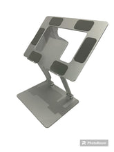 Load image into Gallery viewer, Adjustable Laptop Stand Portable Ergonomic Aluminum Laptop Computer Stand with Heat-Vent Compatible with 10-18 Inches Notebook Computer (Thickness 4mm, Silver)
