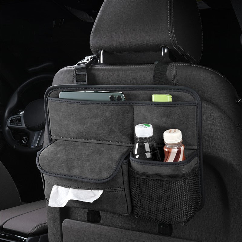 Car Back Seat Organizers and Storage Organizer Large-Capacity Artificial Leather Car Organizer