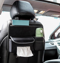 Load image into Gallery viewer, Car Back Seat Organizers and Storage Organizer Large-Capacity Artificial Leather Car Organizer
