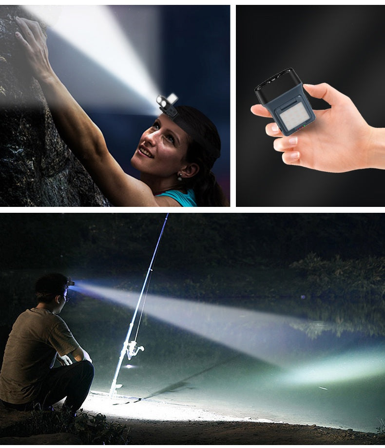 Headlamp Head Torch Rechargeable, Super Bright Lightweight Waterproof LED Headlight Motion Sensor