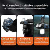 Headlamp Head Torch Rechargeable, Super Bright Lightweight Waterproof LED Headlight Motion Sensor