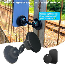Load image into Gallery viewer, Double-Sided Magnetic Suction Phone Adjustable Strong Magnet Mobile Phone Refrigerators Shelves for Gym Stand
