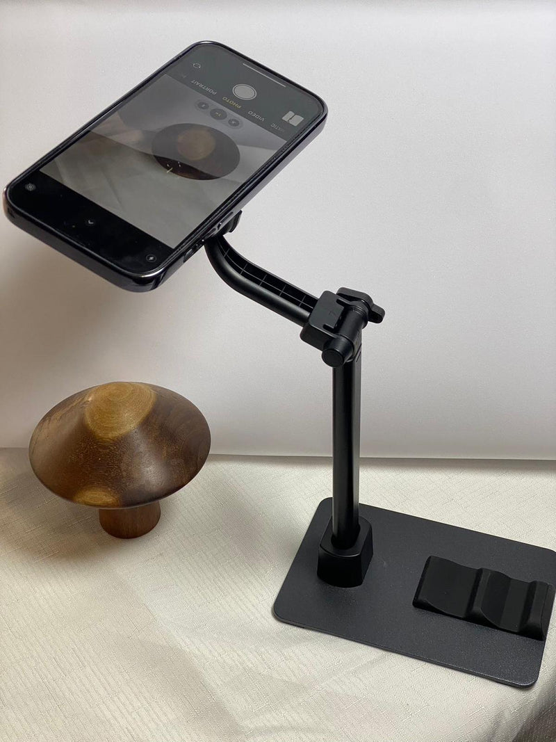 360° Telescopic Magsafe Magnetic Phone Holder Overhead Live Forecast Sturdy Base Height 18-25cm