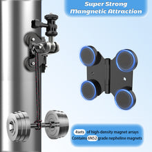 Load image into Gallery viewer, Foldable Hinge Design Magnetic Dual Mounting Points Phone/ Action Camera 360° Swivel &amp; 90° Tilt
