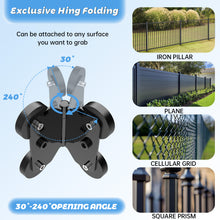 Load image into Gallery viewer, Foldable Hinge Design Magnetic Dual Mounting Points Phone/ Action Camera 360° Swivel &amp; 90° Tilt
