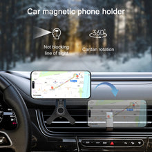 Load image into Gallery viewer, MagSafe Car Mount, [20 Strong Magnets] Magnetic Car Phone Holder Mount, [Easily Install&amp;Never Blocking Vent] Magnetic
