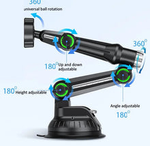 Load image into Gallery viewer, 360° Multi Joints Flexible Long Arm Silicon Strong Suction Cup (80mm) Magnetic Magsafe Phone Mount
