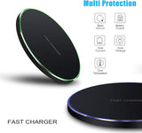 Fast Wireless Charging Pad Ultra Slim 15W Fast Charge Compatible with iPhone, Samsung & Qi Wirless Support Device