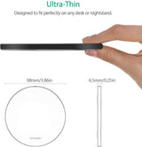 Fast Wireless Charging Pad Ultra Slim 15W Fast Charge Compatible with iPhone, Samsung & Qi Wirless Support Device