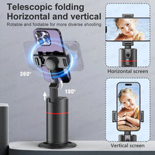 Load image into Gallery viewer, 360° Rotatable Gimbal Fast Face &amp; Object Tracking, Auto Face Tracking Tripod, Remote Control Camera, Portable All-in-one Cameraman Robot Mount for Phone Video Vlog Live Streaming with Upgraded Auto Tracking Phone Holder (P02)

