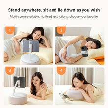 Load image into Gallery viewer, Phone Tablet Pillow Stand 360° Desktop Holder with Bean Bag Soft Pillow Support Size 4.5&quot;-13&quot;
