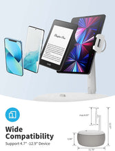 Load image into Gallery viewer, Phone Tablet Pillow Stand 360° Desktop Holder with Bean Bag Soft Pillow Support Size 4.5&quot;-13&quot;
