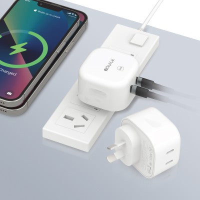 iQuick NANO Energy 1 35W USB-C Dual PD Ports Fast Charging Adapter