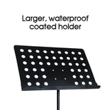 Adjustable Stage Stand Heavy Duty Large Metal Music Sheet Conductor Folding 80-145cm Height