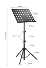 Load image into Gallery viewer, Adjustable Stage Stand Heavy Duty Large Metal Music Sheet Conductor Folding 80-145cm Height
